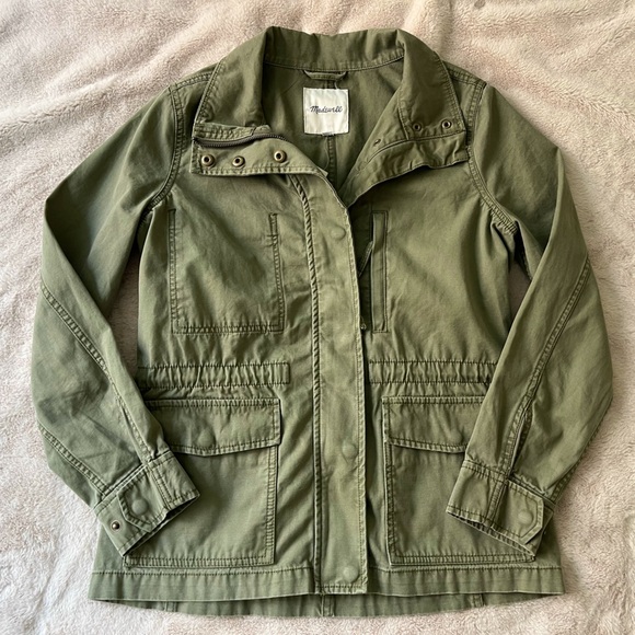 NWT Madewell Passage Utility Jacket Olive Green Size S - Picture 2 of 14